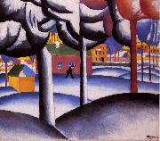 Kazimir Malevich Winter, Spain oil painting artist